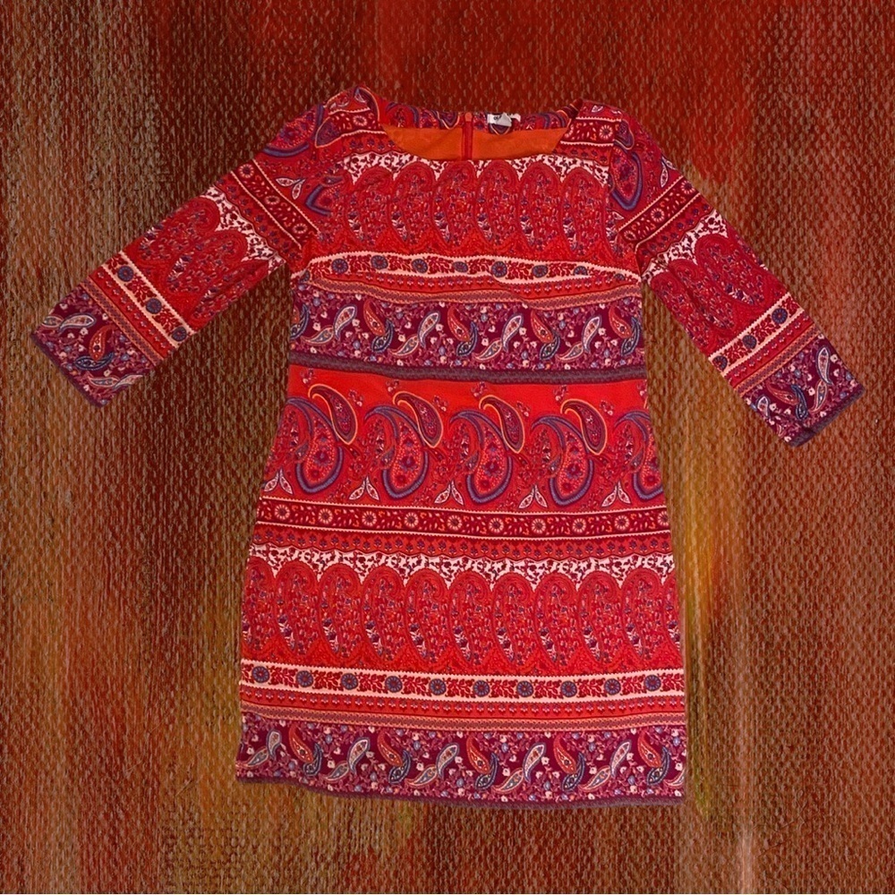 OLD NAVY Women’s Hot Pink Paisley Shift Dress